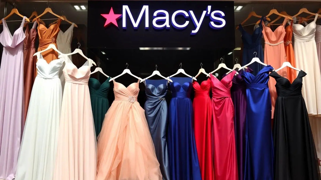 Elegant Macy's formal dresses for various occasions.
