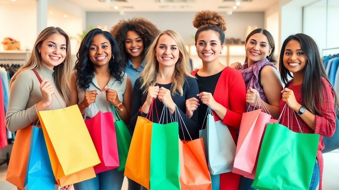 Women shopping for stylish, affordable clothes.